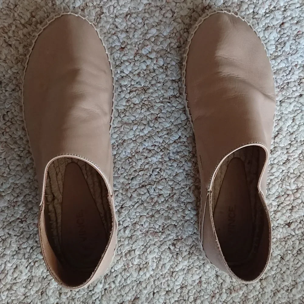 Vince Women's Rachael Leather Espadrille Flats size 8